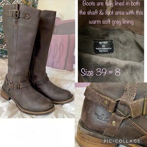 Bos & Co. Buffalo leather boots size 8